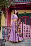Lavender Colour Varnika Lehenga Blouse With Dupatta Lnb1237 Bulk Order In India